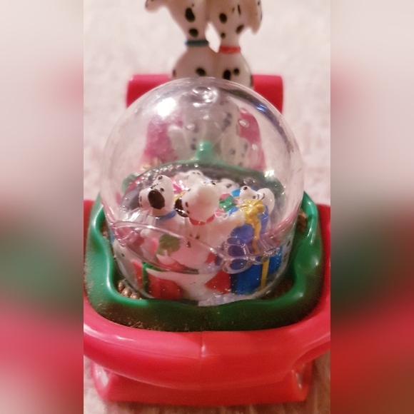 1996 101 Dalmatians Snow Globe Holiday Figure Disney McDonald's Toy TLC - Picture 5 of 16
